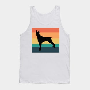 Doberman Pinscher Dog Vintage Sunset Tank Top